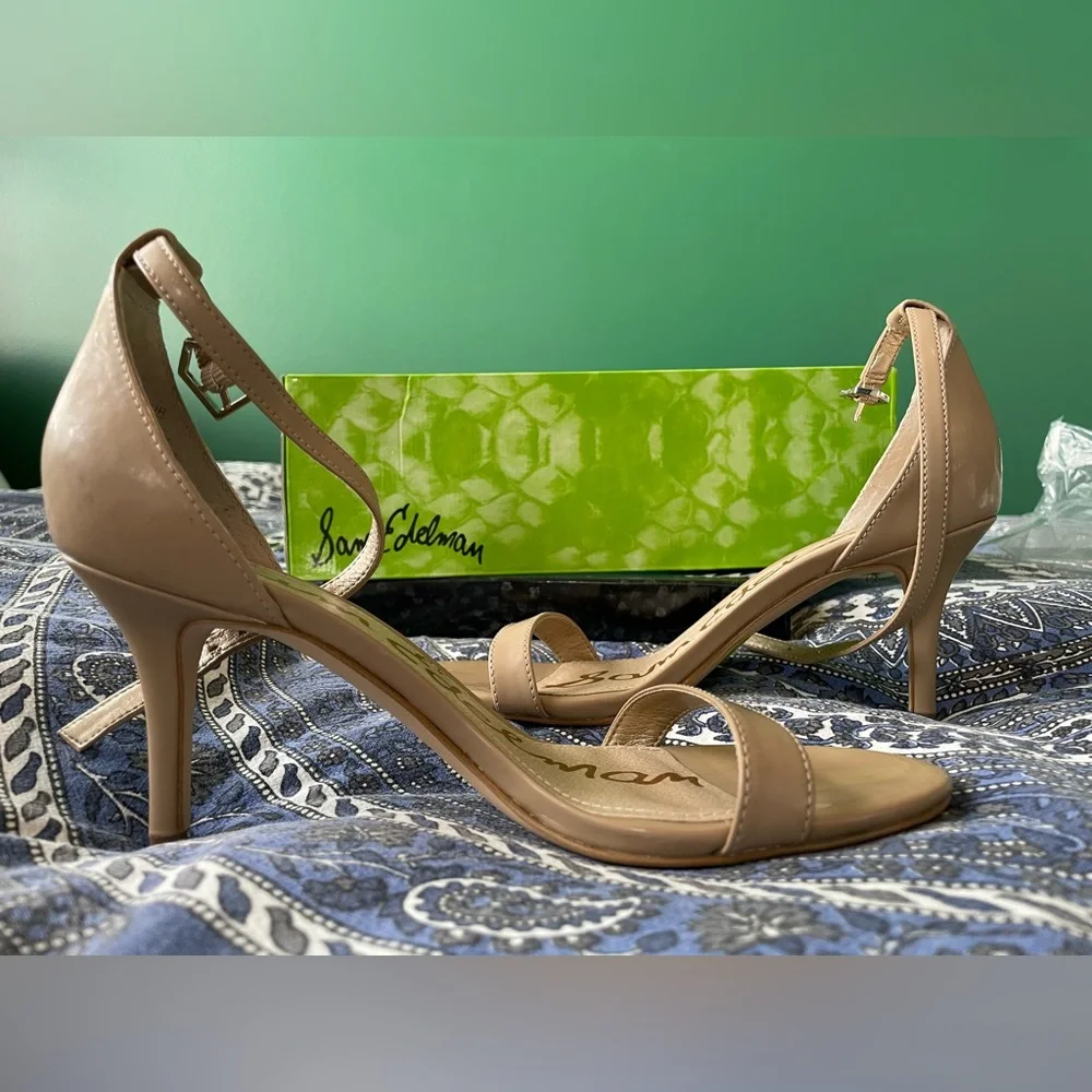 Sam Edelman Beige Strappy Heels - Picture 2 of 3